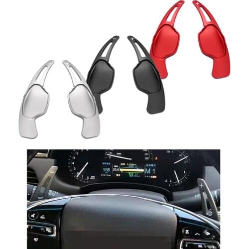 2Pcs Car Steering Wheel Shift Paddle for Cadillac XTS 2013-2018 Silver