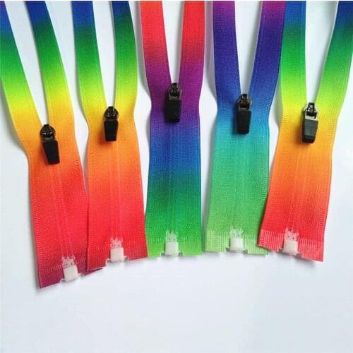 20pcs 30-60cm (12-24 inches) 3# color nylon opening zippers, suitable for clothing and household textiles