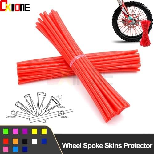 Motocross Motorcycle Wheel Protector Rims Skin Covers Pipe For Honda CR CRF SL XR CRM 80 85 150 230 250 450 X R MOTARD AR Parts