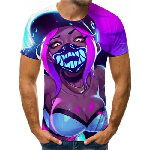 2021 summer hot sale mens and womens T-shirt fashion 3D printing fashion casual sports T-shirt short sleeve O-neck breathable