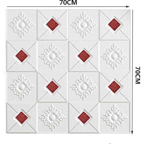 3D wall stickers self-adhesive ceiling decorative stickers living room bedroom TV background wallpaper foam wallpaper