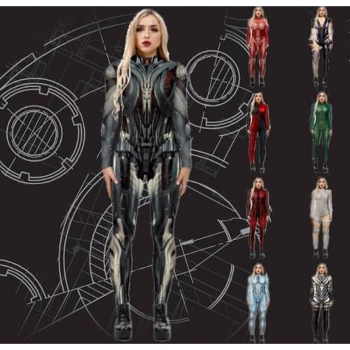 2021 New Halloween Costumes for Women Adult Scary Cosplay Clothing Skeleton Super Hero Jumpsuit Bodycon Fashion Female Zebra