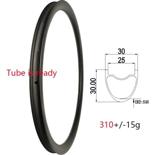 27.5er 30mm Wide MTB XC Carbon Rim Disc Clincher Tubeless 30mm Deep 24H 28H 32H UD Matte Glossy 650B Mountain Bike Carbon Hoop