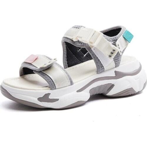 Sexy Open-toed Women Sport Sandals Wedge Hollow Out Women Sandals Outdoor Cool Platform Shoes Casual Thick Bottom Summer Shoes
