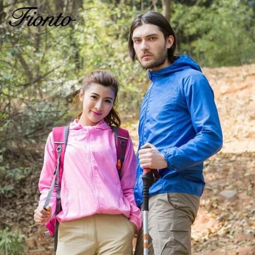 Camping Rain Jacket Quick Dry Skin Windbreaker Men Women Waterproof Sun Protection Clothing Fishing Hunting Clothes With Pocket