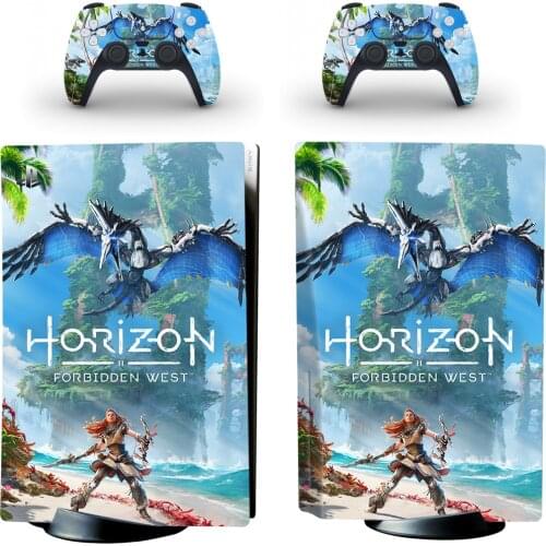 Horizon Forbidden West PS5 Standard Disc Skin Sticker Decal Cover for PlayStation 5 Console and Controllers PS5 Disk Skin Vinyl