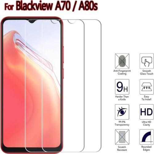 Protective Film Glass For Blackview A70 A80s Tempered Glass For Blackview A 70 80 s Pro 2.5D Front Screen Protector Cover Guard