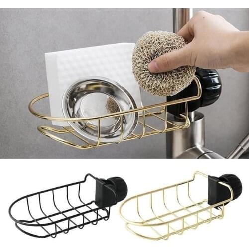 1PC Kitchen Sink Faucet Sponge Soap Cloth Drain Rack Storage Organizer Holder Shelf Dish Holder