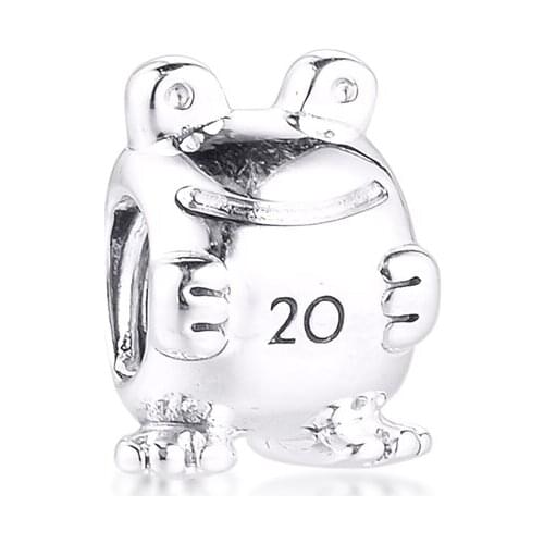 2020 Summer Charms 925 Silver Original Fit Pandora Bracelets Sterling Silver Frog Charm Beads for Women diy Jewelry Making