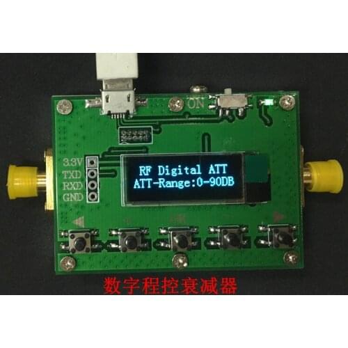 3G Digital Programmable Attenuator 30DB 60DB 90DB Step 0.5DB OLED Display CNC Shell