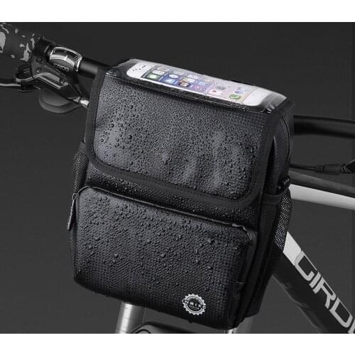 Handlebar bike accessories phone case travel articles waterproof goods luggage bag on the steering wheel things Bicycle front