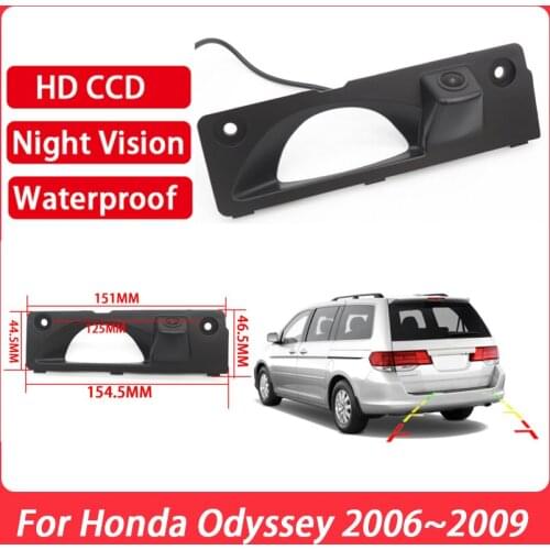 Car Parking Rear View Camera CCD Full HD Waterproof Reverse Parking Camera high quality For Honda Odyssey 2006 2007 2008 2009