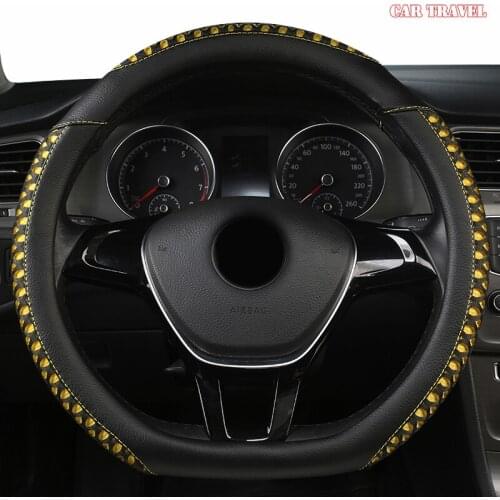 CAR TRAVEL Leather Car Steering Wheel Cover For Opel Astra J G Insignia Zafira a b Corsa d Mokka Vivaro Meriva
