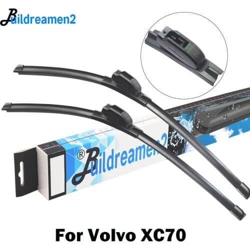 Buildreamen2 Car Accessories Wiper Blade Rubber Windscreen Wiper For Volvo XC70 2000-2016