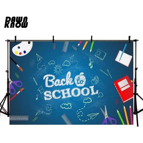 DAWNKNOW Pencil Photography Background Backdrop For Photographers Back To School Student Children Photocall Shoot Photo lv2194