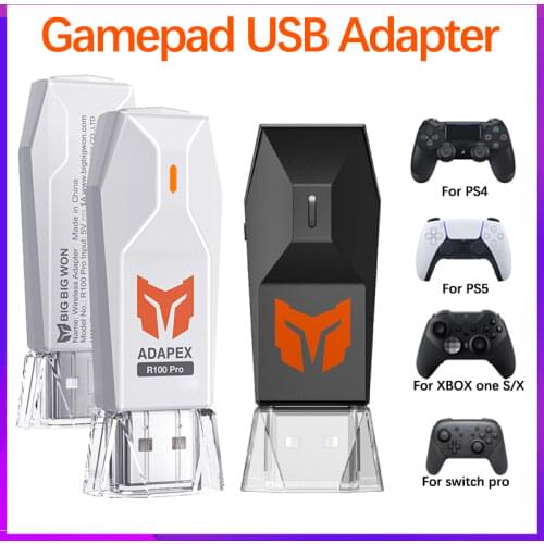 BIGBIG WON R90 Multi-platform Wired Gamepad Adapter For Nintendo Switch &Switch Pro/PS4/PS5 Window PC XBOX Series Elite Console