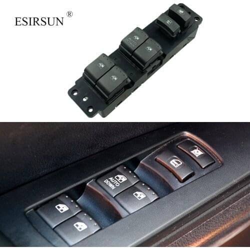 Esirsun Power Main Window Front Left Master Switch Fit For Ssangyong ACTYON KYRON 2007 2008 2009 ,8581009010