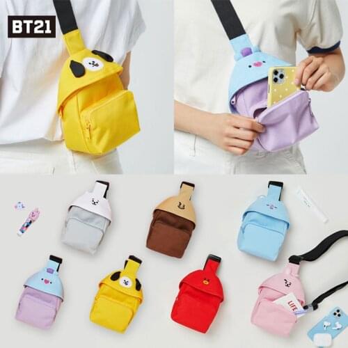 JCBTSH21 K-pop new chest bag mini messenger bag shoulder bag cartoon all-match mobile phone bag small backpack large capacity