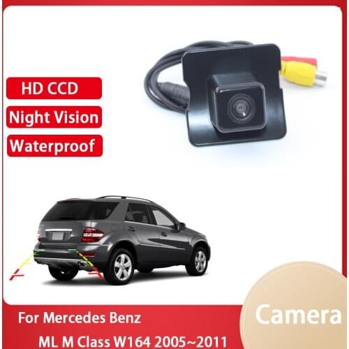 Rear view Back up Camera For Mercedes Benz ML M Class W164 2005~2011 CCD Full HD Night Vision Reverse Parking Camera Waterproof