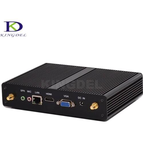 Kingdel Very cheap Intel NUC Celeron 3205U 3215 Broadwell Fanless Mini PC Desktop Computer 300M WiFi USB3.0 HDMI VGA