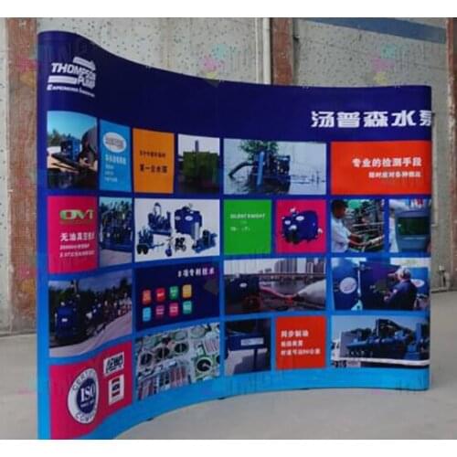 Tradeshow Combination 3X4 PVC POP up Backdrop + Spotlights+ 6ft Stretchable Table Cover + Quality 80X200CM Roll up Banners