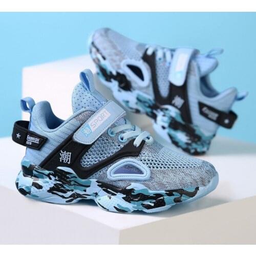 Boys Casual Shoes 4-12y 2021 Light Mesh Sneakers Kids Children Fashion Tennis Handsome personality Sports male Cool Running