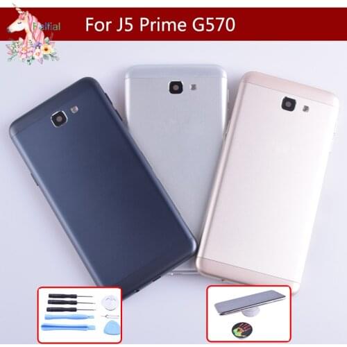 Battery Cover Housing For Samsung Galaxy J5 Prime ON5 2016 G570 G570K Back Cover Case Rear Door Replacement Parts with Logo