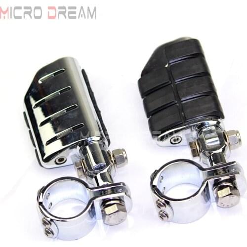 Motorcycle Highway 1-1/2" & 1-1/4" & 1-1/8" Crash Bar Clamps Footpeg Footrest Universal 28mm & 32mm & 38mm Engine Guard Foot Peg