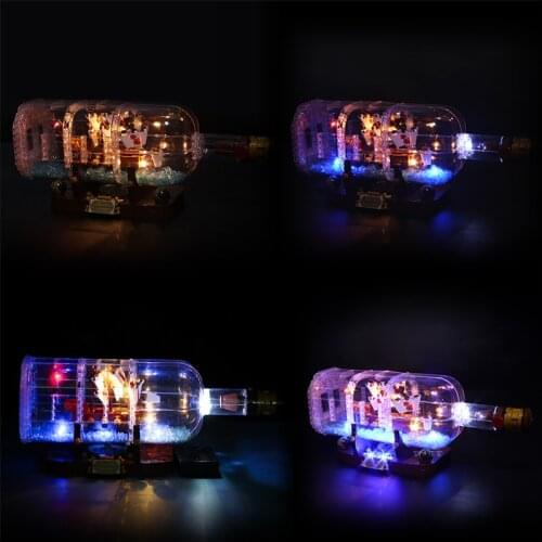 BrickBling Led Light Kit For 21313 Ship in a Bottle Model Boat Toy (NOT Include Building Bricks)