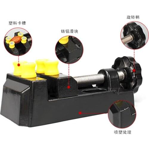 2017 New Portable Tool Drill Press Precision Bench Vise Flat Clamp-on Table Vise