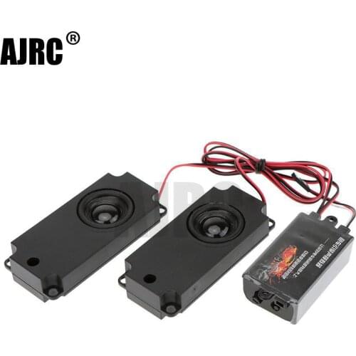 2020New Motor Sound Simulator 10 Sound Effect Two Speakers Accelerator Linkage Engine Sound Group for 1/10 RC Crawler TRX-4 D90