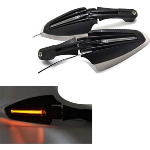 Motorcycle Pair Motorbike Handguards Protector Hand Guard W/ LED Turn Signal Running Lights For MT07 MT09 2013-2016