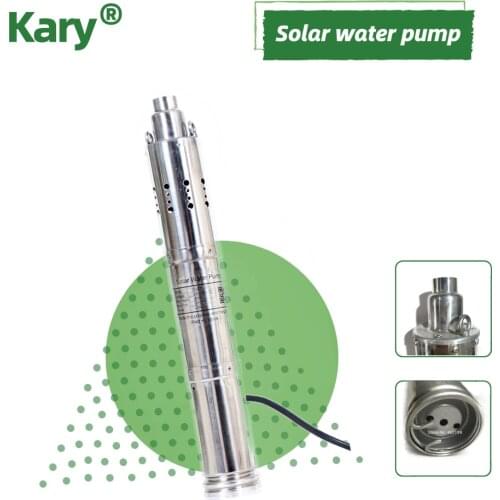 Dc 24v head 40m 2000L per hour brushless solar submersible water pump for deep welll with built-in controller