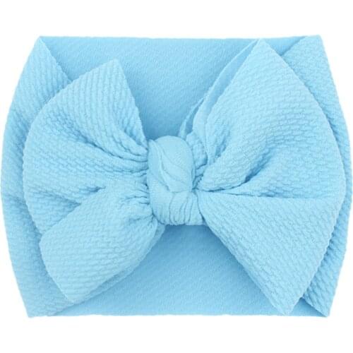 Baby Girl Hair Band Newborn Boys Girls Solid Color Headband Children Bowknot Headbands Stretch Headdress Kid Headwear Photo Prop
