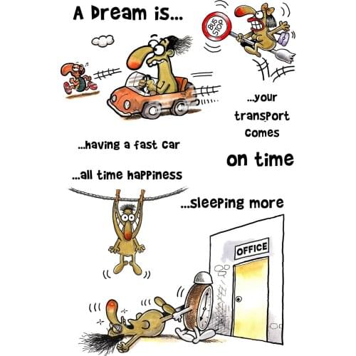 AZSG Funny Blessings Clear Transparent Stamps For DIY Scrapbooking Decorative Card Making Crafts Fun Decoration Supplies