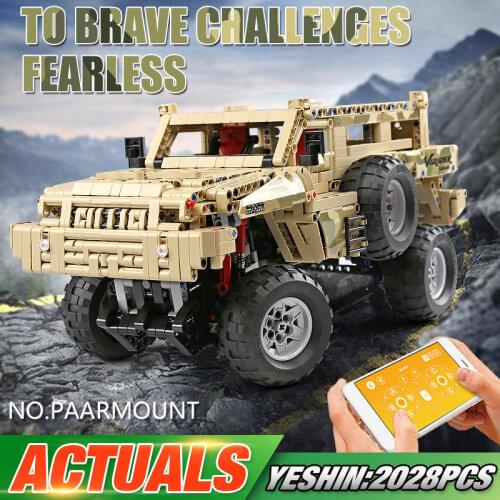 MOULD KING 13131 APP RC High-Tech Toys Compatible With MOC-4731 Marauder Car Model Building Blocks Brick Kid Christmas Gift