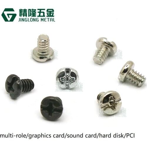 BM6-32*5 hard disk screw desktop computer multi-purpose screw phillips round screw with zinc/nickel plated