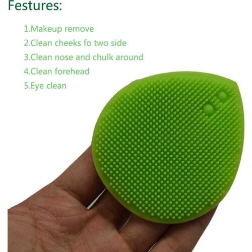 Silicone Face Cleansing Brush Mini Massage Waterproof Facial Cleansing Tool Soft Deep Face Pore Cleanser Brush Skin Care Tools