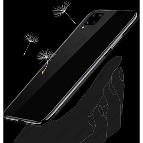 Skinlee 2 pcs Cover For Samsung Galaxy A12 Case Transparent Clear Water Soft Cover For Samsung M12 Clear Shockproof Cases