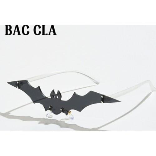 BAC CLA Luxury Fashion Fire Flame Sunglasses Ladies Frameless Wave Sunglasses Retro Ladies Halloween Glasses UV400