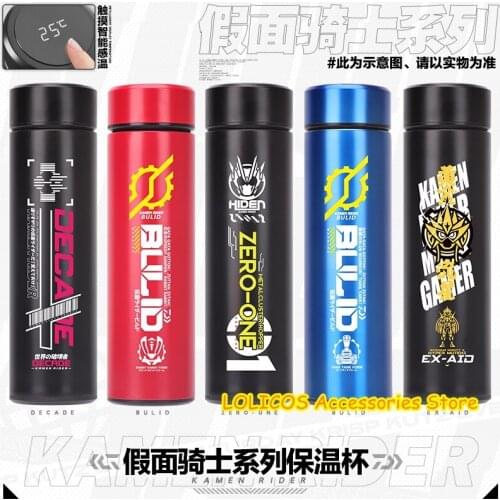 Anime Kamen Rider ZERO-ONE 01 BUILD DECADE Thermos Cup 304 Stainless Steel Water Cup Vacuum Cup Water Bottle Cosplay Xmas Gift