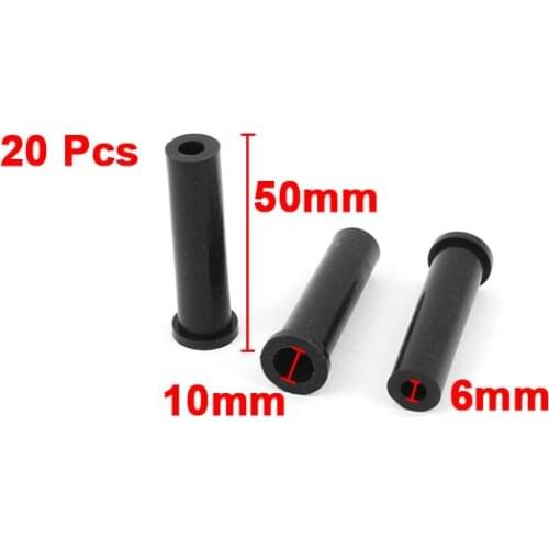 UXCELL 20Pcs/lot 50mm Long 10mm To 6mm Rubber Strain Relief Cord Boot Protector Cable Sleeve Hose For Power Tool Hot Sale