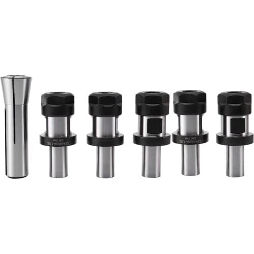 3Pcs Chuck Chuck + 1Pc R8 Chuck 3/4, with Flat TTS System Kit with 2Pcs Chuck Tool Holder C3/4-ER20 1.38 Tool Holder