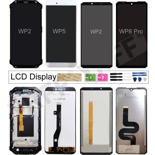 LCD For Oukitel WP2 WP5 WP8 lcd Display Touch Screen Digitizer Assembly Repair parts Panel Lens Sensor Free Shipping