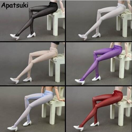 1/6 Dolls Accessories High Elastic Pantyhose For Barbie Doll Clothes Handmade Mesh Stocking Bottoms Trousers Pants Legging