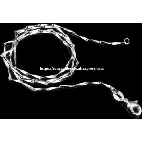 1MM Silver Plated Lobster Clasp Seed Chain 18inch Pick Size For Jewelry Making