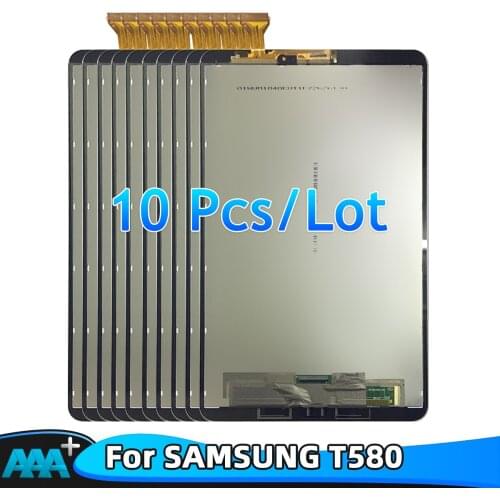 10Pcs AAA+++ Quality LCD Display For Samsung Galaxy Tab A 10.1 T580 T585 LCD Display Touch Screen Panel Digitizer Replacement