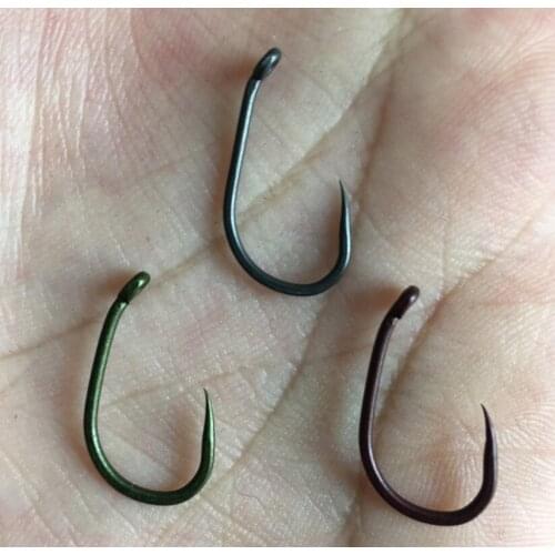 1000 x Barbless Wide Gape Hook with Beaked Point for Carp Fishing, Heavily Forged, Chemically Sharpened, Carp Fishing Hooks