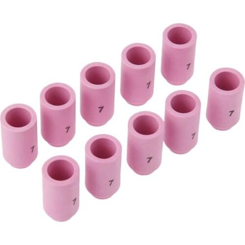 10x TIG Long Alumina Ceramic Nozzle Gas Lens Cup Comsumables Accessories KIT