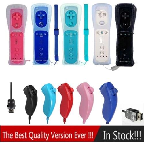 2 In1 Bluetooth-compatible Controller For Wii/Wii U Console Motion Plus Gamepad For Nin Tend Bluetooth Remote Controller For Wii